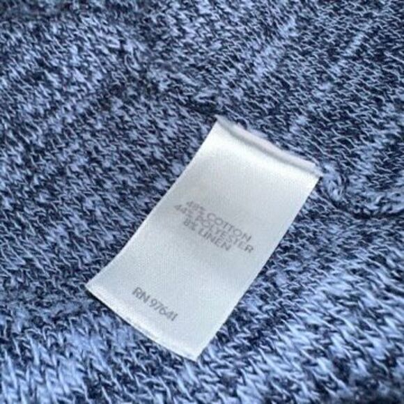 J. Jill PureJill Womens Linen Blend Sweater Cardigan Duster Length Blue Medium - Picture 6 of 10